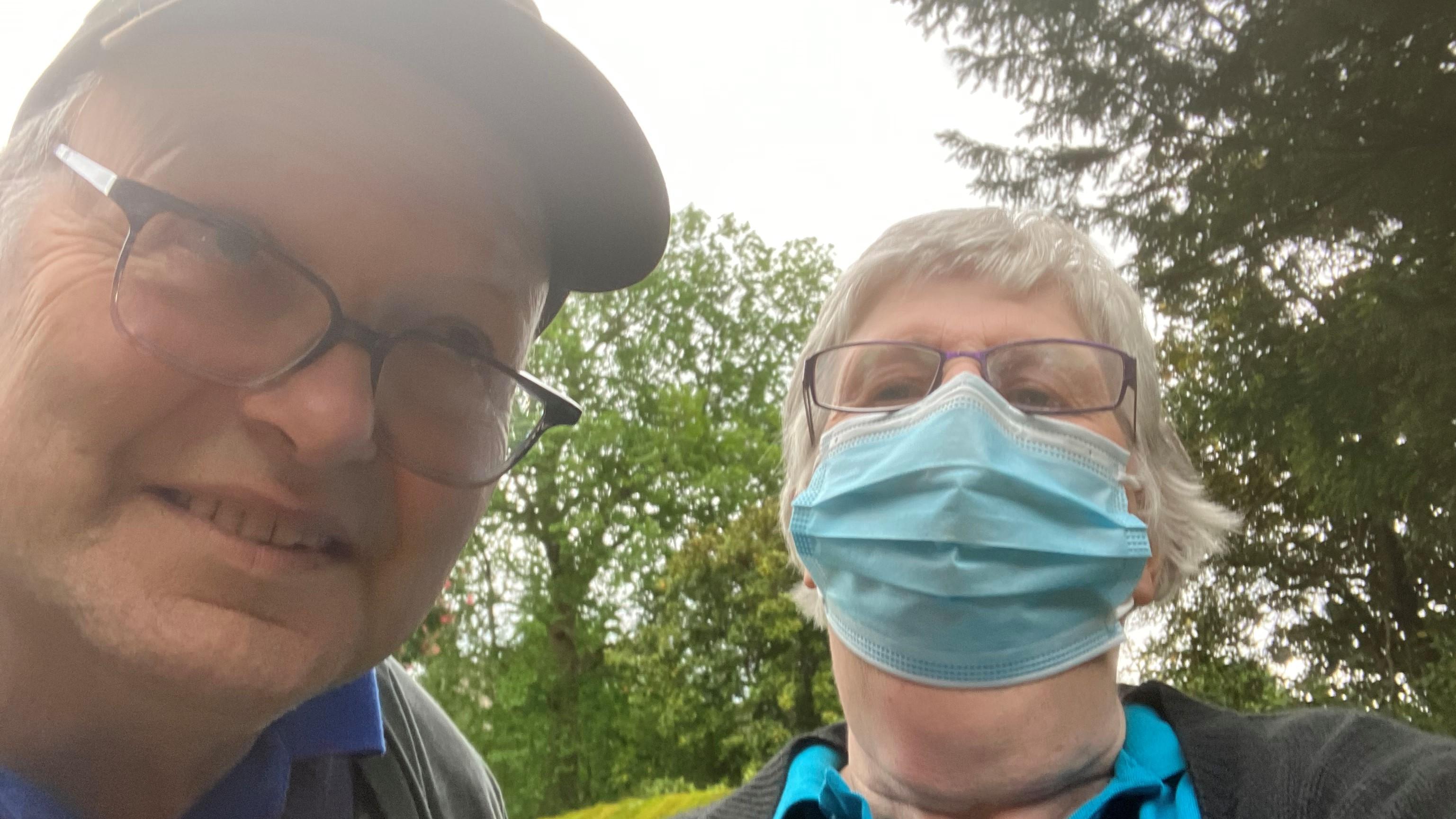 St Wilfrid's Priory resident Philip does his good seed for the day OSJCT